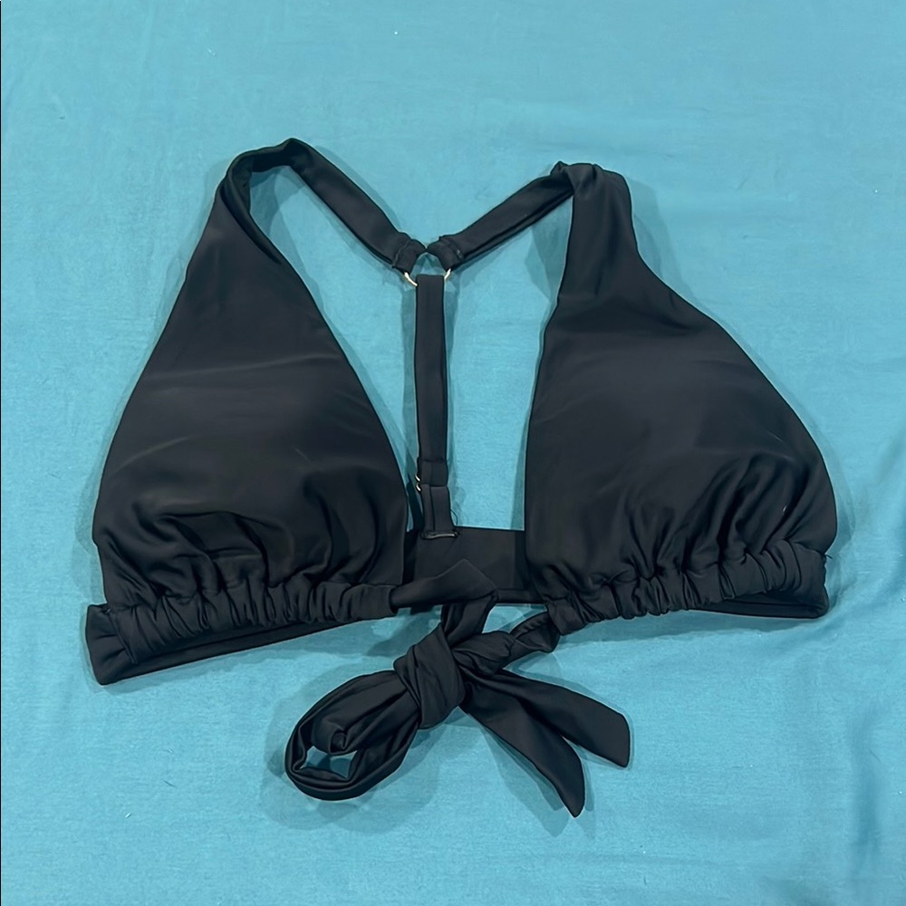 Time and Tru Black Swimwear Top